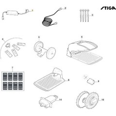 RITZEL - HART (nur V'10) ORIGINAL STIGA - 1126-9129-01 | NewgardenParts.com