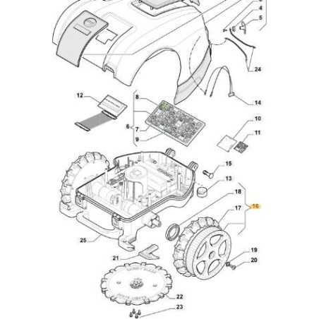 ORIGINAL STIGA REAR WHEEL - 1126-1211-01 | NewgardenParts.com