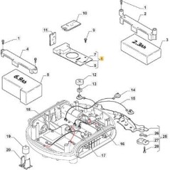 PLACA BASE AUTOCLIP 140 ORIGINAL STIGA - 1126-1050-01 | NewgardenParts.com