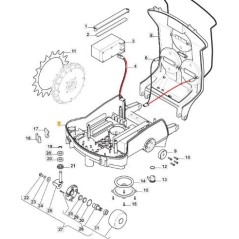 LOWER BODY 527 ORIGINAL STIGA - 1126-1483-01 | NewgardenParts.com