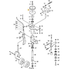 STIGA ORIGINAL STAMP PULLEY - 1126-8010-01 | NewgardenParts.com