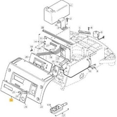 CLAVIER STIGA ORIGINAL - 1126-1239-01 | NewgardenParts.com