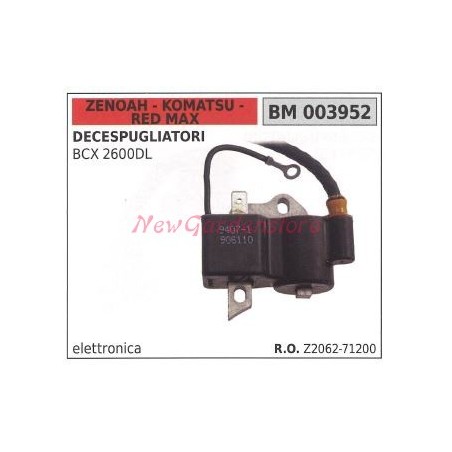 Bobina accensione motore ZENOAH decespugliatore BCX 2600DL 003952 | NewgardenParts.com