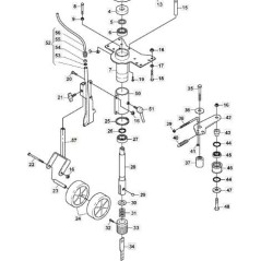 RUOTA FORCELLA ORIGINALE STIGA - 1126-8028-01 | NewgardenParts.com