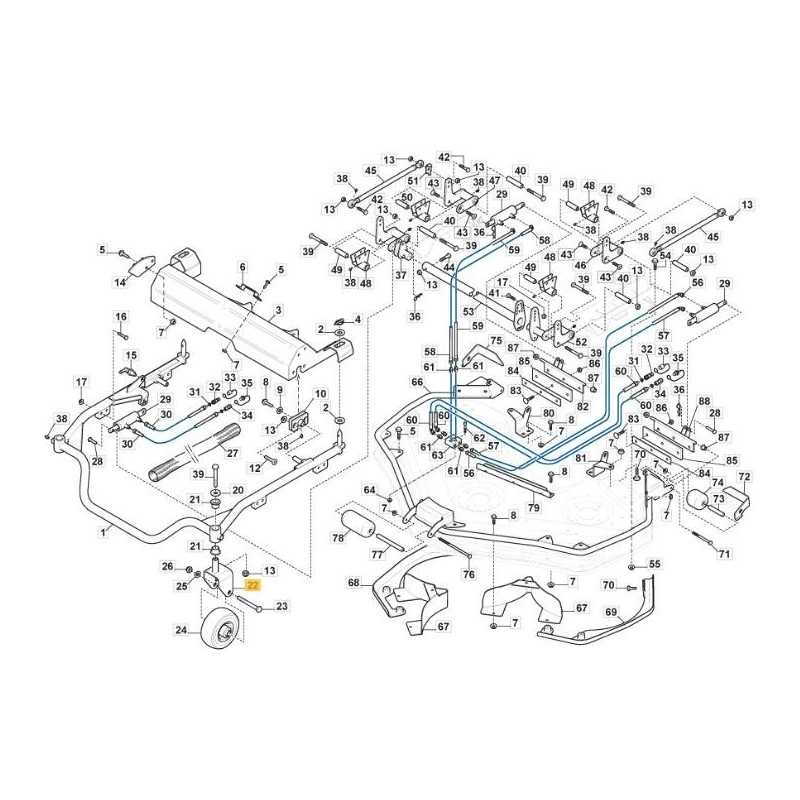 ORIGINAL STIGA GRAY WHEEL SUPPORT - 1134-7477-01