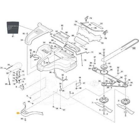 BOUCHON PLAT MULCHING 100 NOIR ORIGINAL STIGA - 1137-0163-01 | NewgardenParts.com