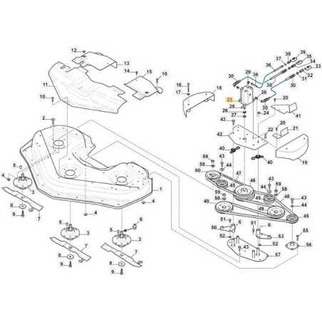 ORIGINAL STIGA OIL PUMP WITH NUT-LOCKING KEY - 1134-7329-02 | NewgardenParts.com