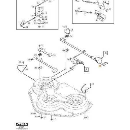 REAR AXLE ASSEMBLY (YELLOW) ORIGINAL STIGA - 1134-7602-01 | NewgardenParts.com