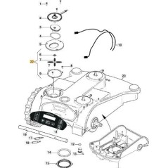 ORIGINAL STIGA BUMPER SPRING ASSEMBLY - 112600185/0