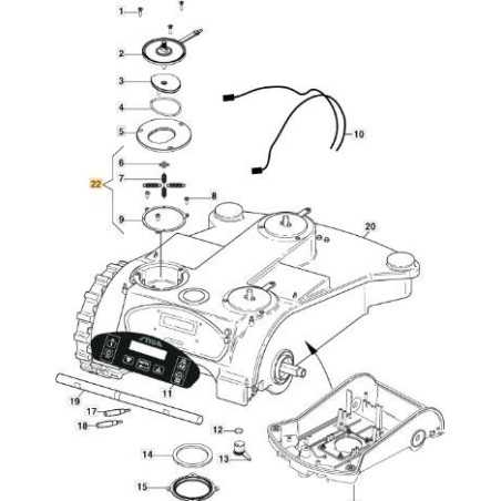 ASSIEME MOLLE PARAURTI ORIGINALE STIGA - 112600185/0 | NewgardenParts.com