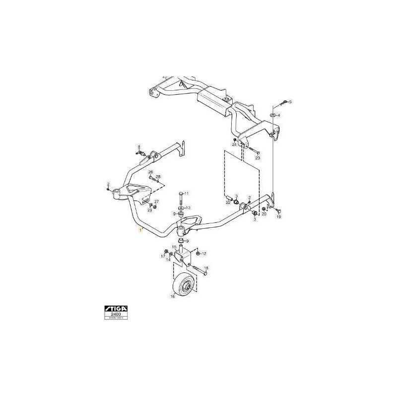 ASSIEME TELAIO ORIGINALE STIGA - 1134-7577-01