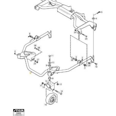 ORIGINAL STIGA-RAHMENBAUGRUPPE – 1134-7577-01 | NewgardenParts.com
