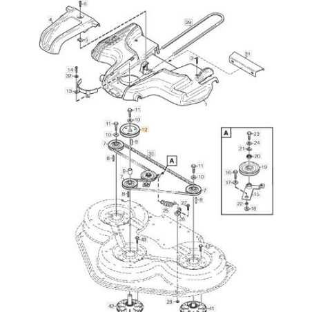 ORIGINAL STIGA BELT PULLEY - 1134-7813-01 | NewgardenParts.com