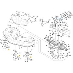 BLADE BAR ASSEMBLY (TITAN 155) ORIGINAL STIGA - 1134-9132-01 | NewgardenParts.com