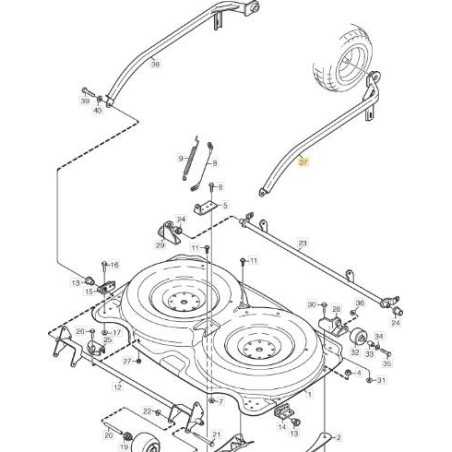 BRACCIO ALZAPIATTO SX ORIGINALE STIGA - 1134-4324-01 | NewgardenParts.com