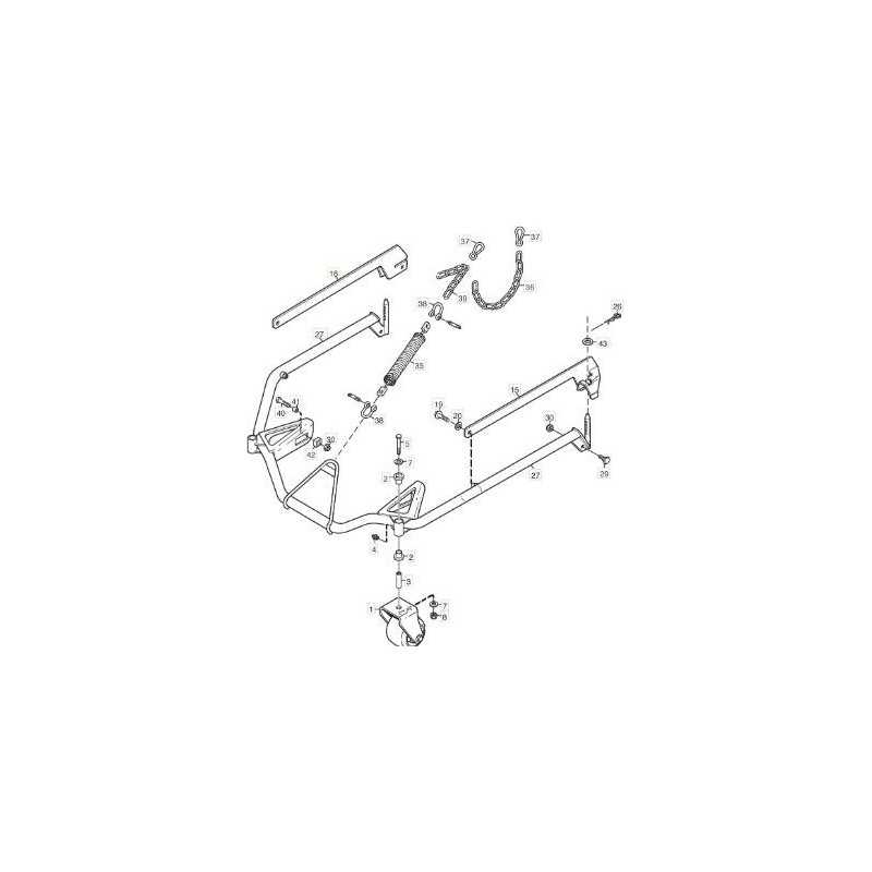 BRACCIO DX DI PIATTO 110/125 GRIGIO ORIGINALE STIGA - 1134-6141-02