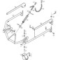 RIGHT DECK ARM 110/125 GRAY ORIGINAL STIGA - 1134-6141-02