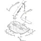 LEFT ARM GRAY 95C L-759mm ORIGINAL STIGA - 1134-6237-03