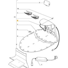 CHARGING POWER CABLE (L85) ORIGINAL STIGA - 112600175/0 | NewgardenParts.com