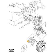 REAR WHEEL RIM 16 PARK ORIGINAL STIGA - 1134-3175-02 | NewgardenParts.com