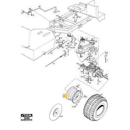 REAR WHEEL RIM 16 PARK ORIGINAL STIGA - 1134-3175-02 | NewgardenParts.com