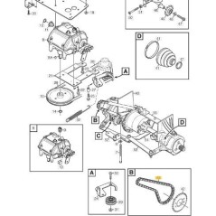 CADENA con PESTILLO DE CADENA ORIGINAL STIGA - 1134-7771-01 | NewgardenParts.com