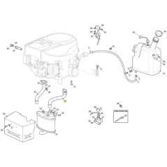STIGA RO (ST650) RACCORD D'ÉCHAPPEMENT GAUCHE ORIGINE STIGA - 118738289/0 | NewgardenParts.com