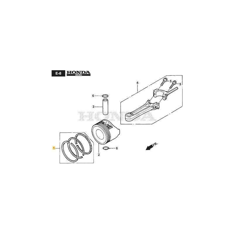 ORIGINAL STIGA PISTON RING ASSEMBLY - 118551759/0