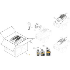 Complete engine for STIGA WBE200LS COMBI TWINCLIP lawnmower 118552525/0 | NewgardenParts.com