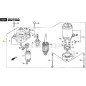 ASSIEME MOTORINO AVVIAMENTO ORIGINALE STIGA - 118552490/0