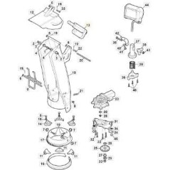 ACTIONNEUR DE DÉFLECTEUR DE CHEMINÉE ORIGINAL STIGA SnTh - 118001008/0 | NewgardenParts.com