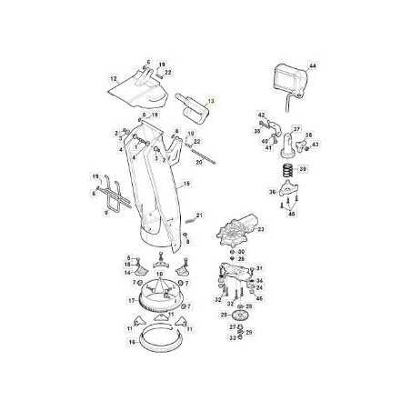 ATTUATORE DEFLETTORE CAMINO SnTh ORIGINALE STIGA - 118001008/0 | NewgardenParts.com