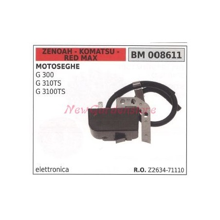 Bobina accensione motore ZENOAH motosega G 300 310TS 3100TS 008611 | NewgardenParts.com