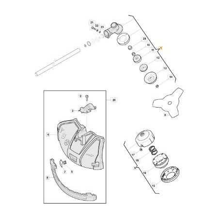 CABEZA DE ENGRANAJE ORIGINAL STIGA - 118802460/0 | NewgardenParts.com
