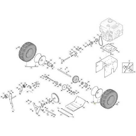 BALAYEUSE À ROUE GAUCHE 600-800 ORIGINAL STIGA - 118821114/0 | NewgardenParts.com