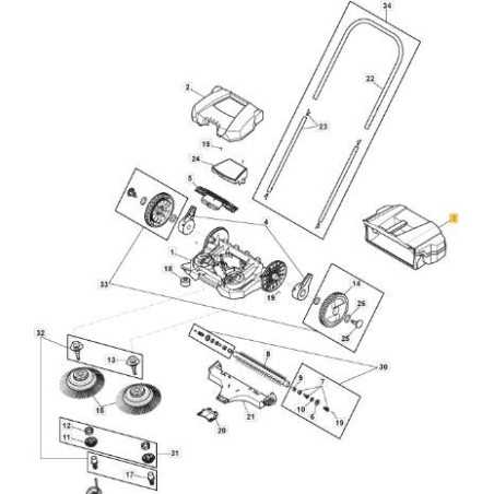ORIGINAL STIGA SWP 355 BAG - 118820832/0 | NewgardenParts.com