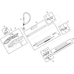 POIGNÉE TUBE MH 20 Li ORIGINAL STIGA - 118811125/0 | NewgardenParts.com