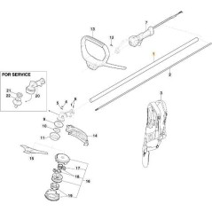 TRANSMISSION PIPE D. 28mm ORIGINAL STIGA - 118805081/0 | NewgardenParts.com