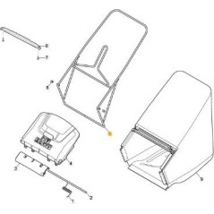 FRAME CANVAS BAG MP2 5055 ROL. ZNN ORIGINAL STIGA - 181006432/0 | NewgardenParts.com