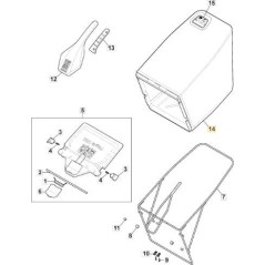 MP2 WHITE CANVAS BAG+ORIGINAL STIGA MOUNT LOGO - 181102389/0 | NewgardenParts.com