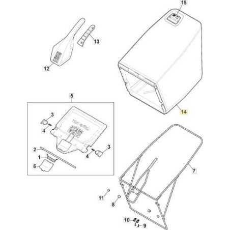 MP2 WHITE CANVAS BAG+ORIGINAL STIGA MOUNT LOGO - 181102389/0 | NewgardenParts.com