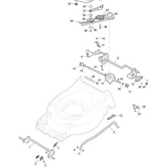 F.R. TRACTION GR. AVEC BOUTON CENTRAL ORIGINAL STIGA VAR.MP1 - 181003116/0