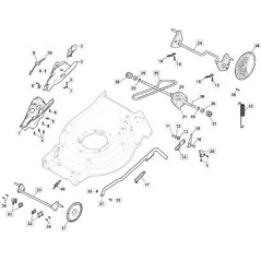 TRACCIÓN GR. GT MONOxMP1 50-55 PULS CENTRALES ORIGINAL STIGA - 181003114/0 | NewgardenParts.com
