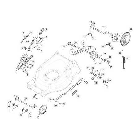 TRACTION GR. GT MONOxMP1 50-55 CENTRAL PULS ORIGINAL STIGA - 181003114/0 | NewgardenParts.com