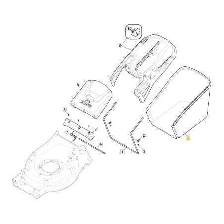 STIGA MP1 SAC EN TOILE HYBRIDE NOIR ORIGINAL STIGA - 181102383/0 | NewgardenParts.com