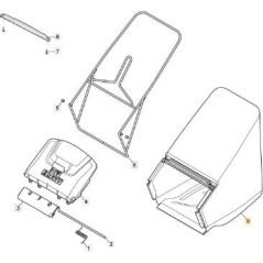 MP2 CANVAS BAG ROL. BLACK CANVAS MOUNT. ORIGINAL STIGA - 181102406/0 | NewgardenParts.com