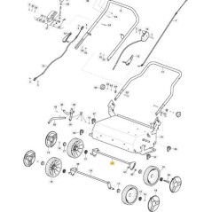 ORIGINAL STIGA FRONT AXLE - 118810251/1