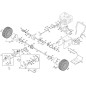 ORIGINAL STIGA WHEEL AXLE - 118820187/0
