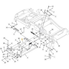 ORIGINAL STIGA HINTERE PLATTEN-HEBEACHSE – 118830849/0