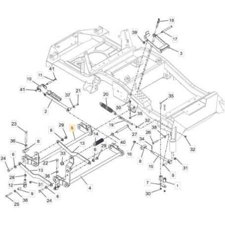 ASSE SOLLEVAMENTO PIATTO POSTERIORE ORIGINALE STIGA - 118830849/0 | NewgardenParts.com